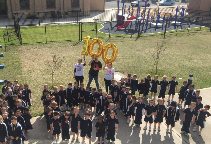 100th day of big school for OLA Kinders