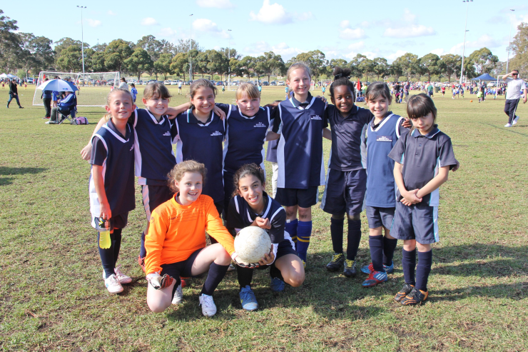 One of the Stage 2 girls soccer team. 