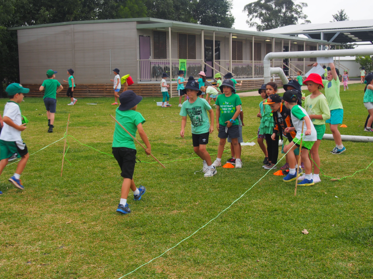 Studenst enjoying the games and activities organised by our SRC students.
